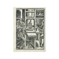 Woodcut Style Hardback Notebook - Printer