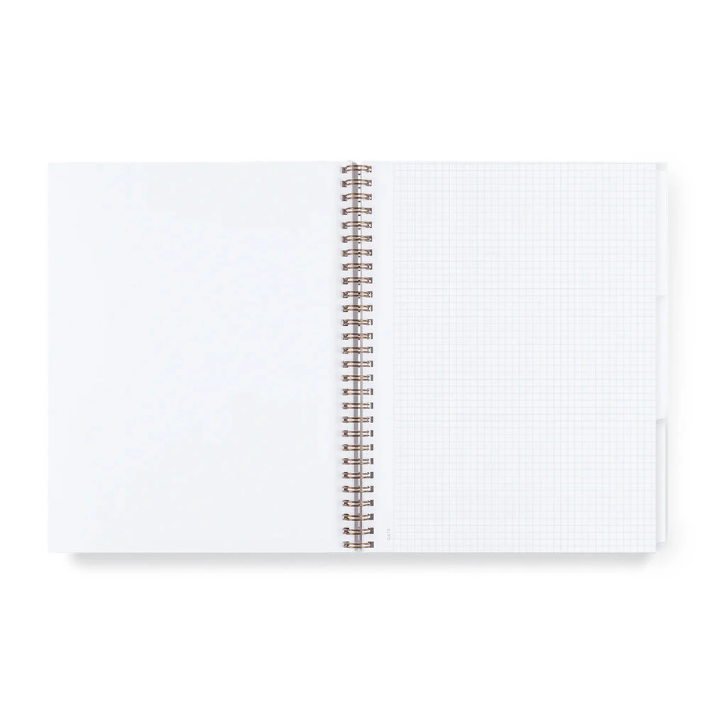 3 Subject Notebook Cobalt Yellow Grid 3 3 Subject Notebook Cobalt Yellow Grid - Image 3