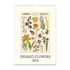 2024 Pressed Flowers Wall Calendar