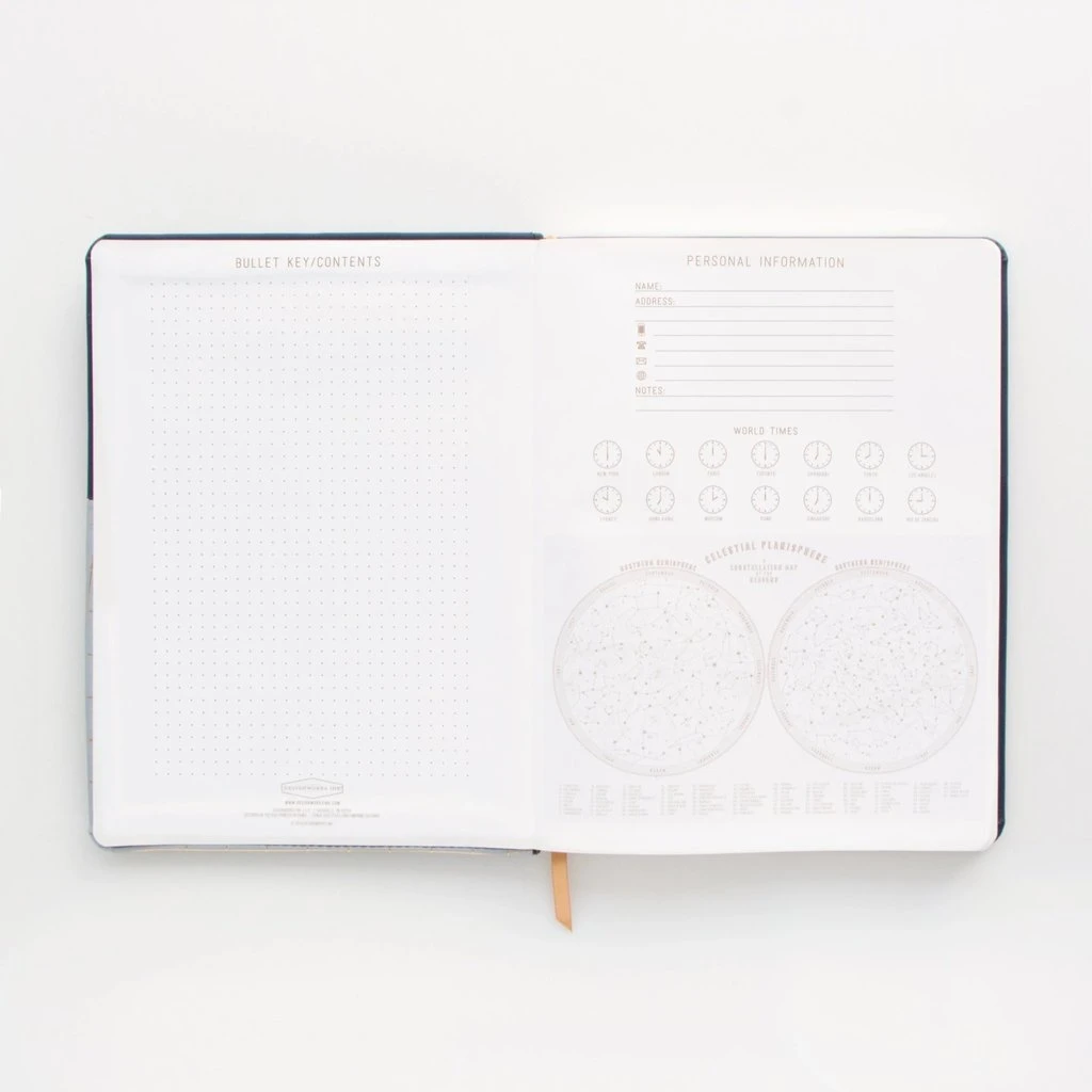 Blue Two Tone Undated Planner With Pen 2 Blue Two Tone Undated Planner With Pen - Image 2