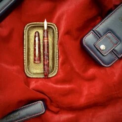 Esterbrook Estie Scarlet Gold Fountain Pen Medium -Creative Corner Deals Store esterbrook esterbrook estie scarlet gold fountain 3