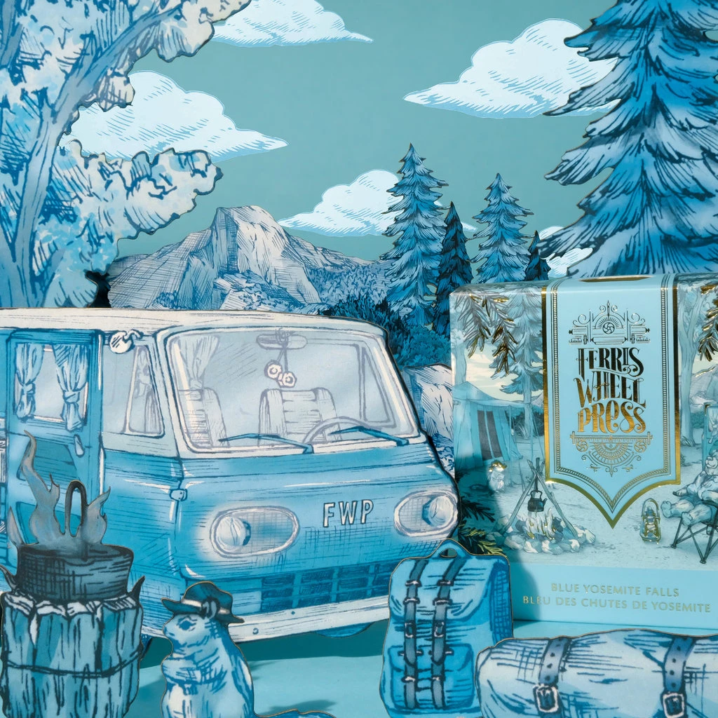 Blue Yosemite Falls Bottled Ink 38ml 6 Blue Yosemite Falls Bottled Ink 38ml - Image 6