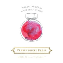 Pink Sugar Beach Bottled Ink 38ml -Creative Corner Deals Store ferris wheel press pink sugar beach bottled ink 38 2
