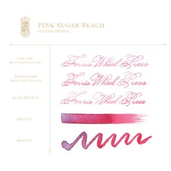 Pink Sugar Beach Bottled Ink 38ml -Creative Corner Deals Store ferris wheel press pink sugar beach bottled ink 38 3