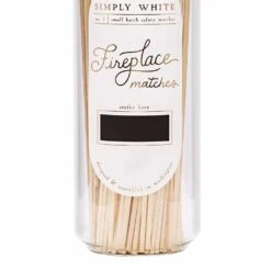 Simply White Fireplace Match Jar -Creative Corner Deals Store frankie claude simply white fireplace match jar 4