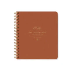 Standard Cognac Vegan Leather Undated Planner