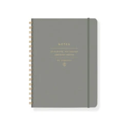 Standard Sage Vegan Leather Spiral Notebook