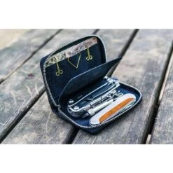 Leather EDC Wallet Black -Creative Corner Deals Store galen leather leather edc wallet black 4