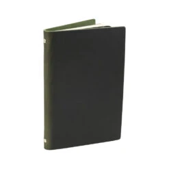 Leather Pocket Notebook - Hunter Green