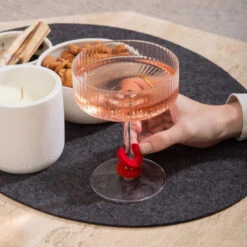 Wine-O's Merino Wool Glass Markers - Midcentury 5 Wine-O's Merino Wool Glass Markers - Midcentury -Creative Corner Deals Store graf lantz wine os merino wool glass markers midce 2