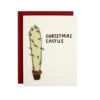 Christmas Cactus Supreme Letterpress Card