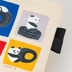 Jin Kitamura: Love It Panda A5 Hobonichi Techo [COVER ONLY] -Creative Corner Deals Store hobonichi jin kitamura love it panda a5 hobonichi 4