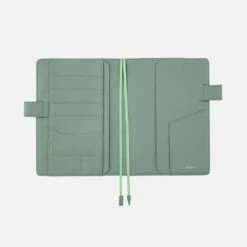 Leather: TS Water Green A5 Hobonichi Techo [COVER ONLY] -Creative Corner Deals Store hobonichi leather ts water green a5 hobonichi tech 2