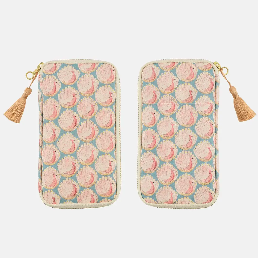 Small Drawer Pouch Liberty: Peacocks Of Grantham Hall Hobonichi Techo 1 Small Drawer Pouch Liberty: Peacocks Of Grantham Hall Hobonichi Techo