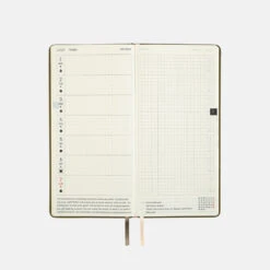 [sold Out] Leather: Olive Green Weeks 2024 Hobonichi Techo -Creative Corner Deals Store hobonichi sold out leather olive green weeks 2024 3