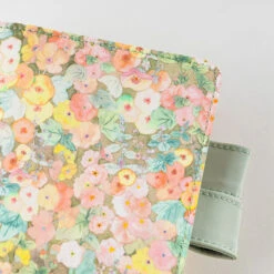 [sold Out] Liberty Fabrics: Hollyhocks Orange A6 Hobonichi Techo [COVER ONLY] -Creative Corner Deals Store hobonichi sold out liberty fabrics hollyhocks oran 1