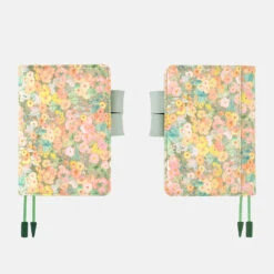 [sold Out] Liberty Fabrics: Hollyhocks Orange A6 Hobonichi Techo [COVER ONLY] -Creative Corner Deals Store hobonichi sold out liberty fabrics hollyhocks oran 6