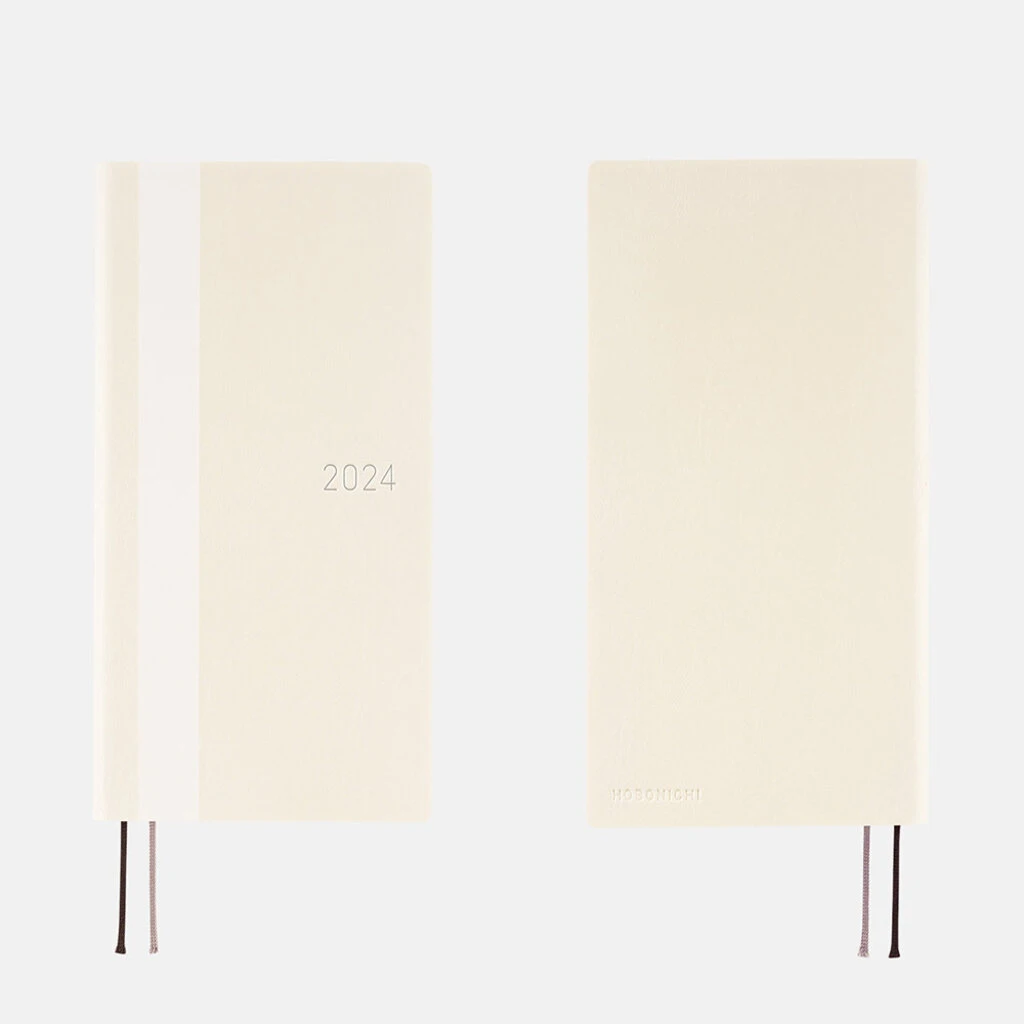 White Line: Ivory Weeks 2024 Hobonichi Techo 2 White Line: Ivory Weeks 2024 Hobonichi Techo - Image 2