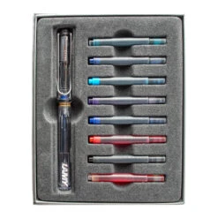 Lamy Safari Gift Set Vista With Ink Cartridges