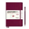 2024 A5 Weekly Hardcover Planner Notebook - Port Red