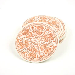 Reserved For Coffee Letterpress Coasters -Creative Corner Deals Store lickety split press reserved for coffee letterpres 2