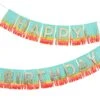 Meri-Meri Rainbow Happy Birthday Fringe Garland