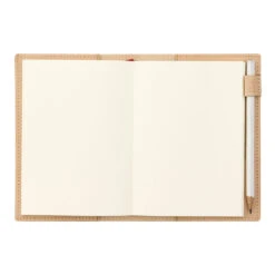 MD Goat Leather Notebook Cover - A6 -Creative Corner Deals Store midori md goat leather notebook cover a6 3