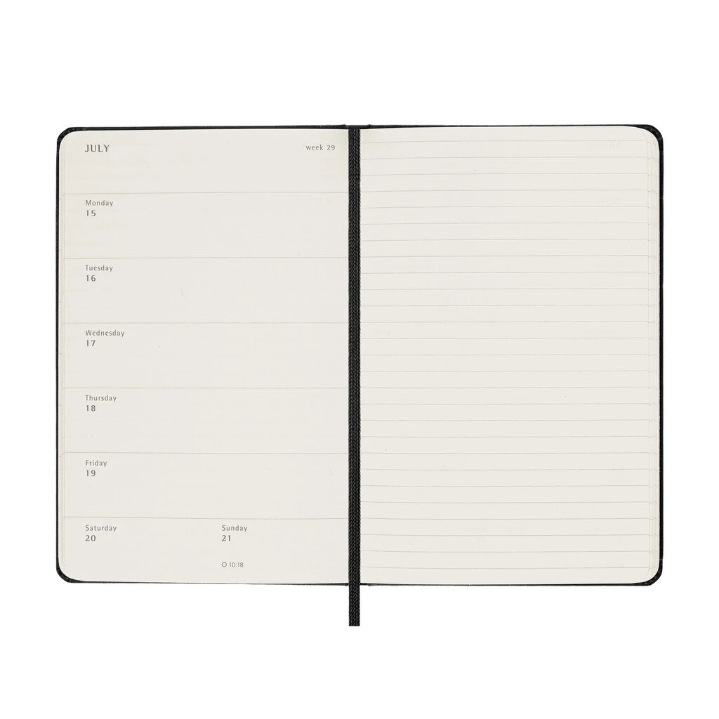 Moleskine 2024 Weekly Hardcover Planner Notebook - Small Black 3 Moleskine 2024 Weekly Hardcover Planner Notebook - Small Black - Image 3