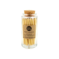 Natural Beeswax Birthday Candles Jar