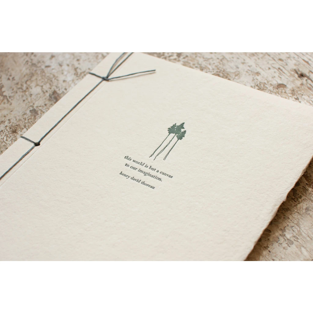 Henry David Thoreau Handmade Paper Inspiration Journal 2 Henry David Thoreau Handmade Paper Inspiration Journal - Image 2