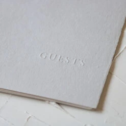 Stone Handmade Paper Letterpress Guest Book -Creative Corner Deals Store oblation papers press stone handmade paper letterp 2