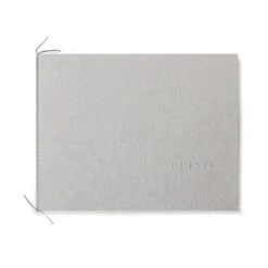 Stone Handmade Paper Letterpress Guest Book