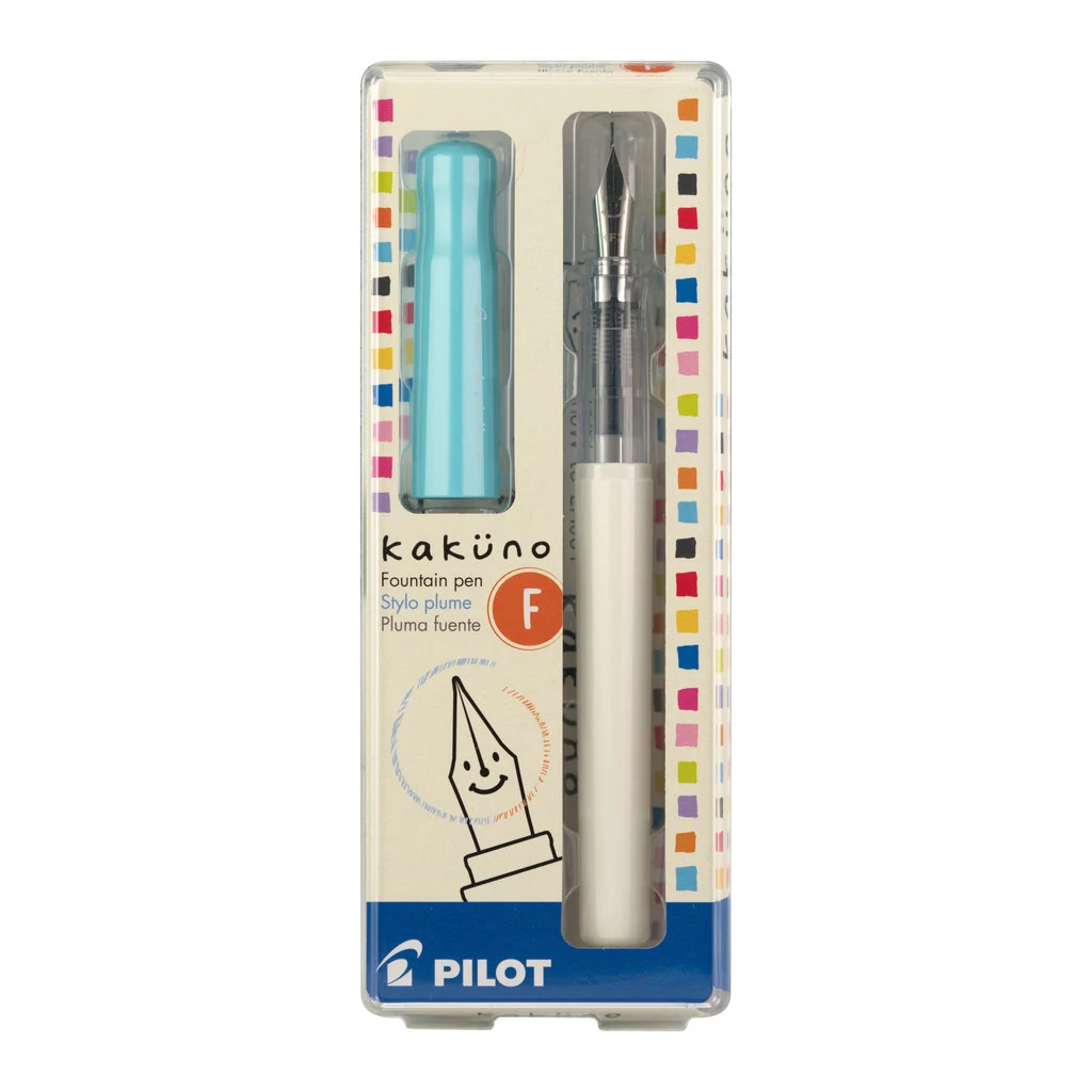 Pilot Kakuno Fountain Pen - Turquoise Fine 1 Pilot Kakuno Fountain Pen - Turquoise Fine