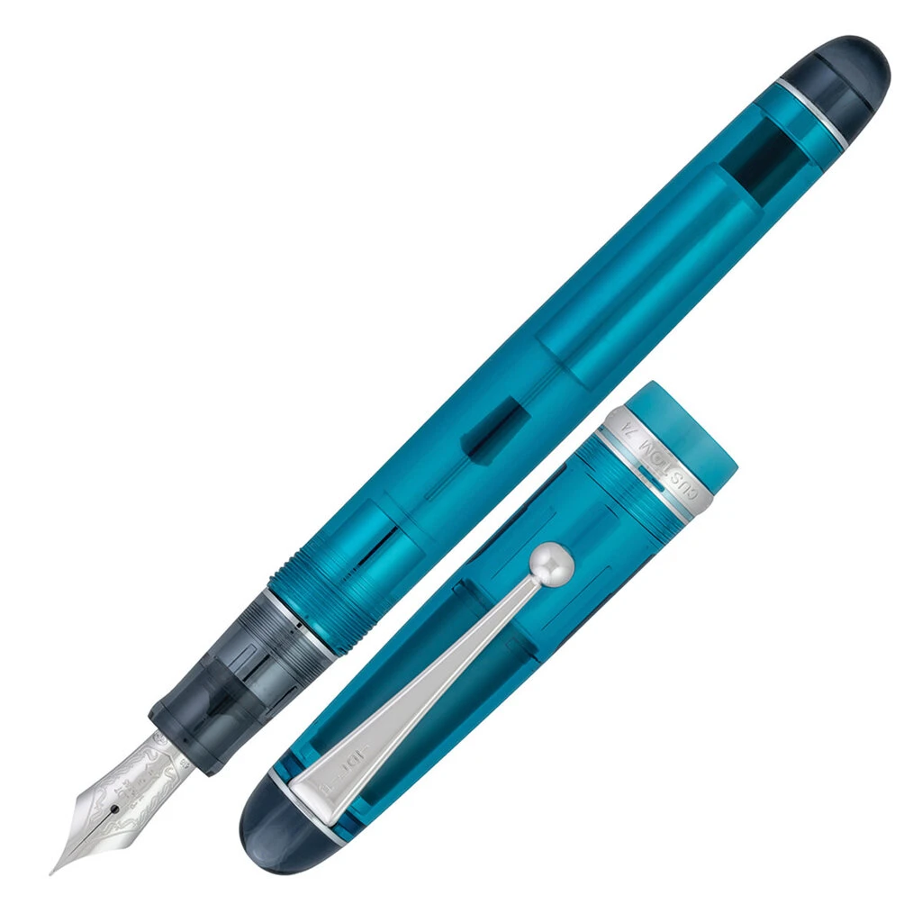 Pilot Custom 74 Teal Fountain Pen 1 Pilot Custom 74 Teal Fountain Pen