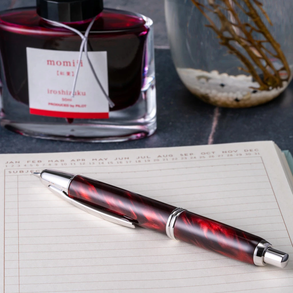 Pilot Vanishing Point SE Marble Red Fountain Pen 3 Pilot Vanishing Point SE Marble Red Fountain Pen - Image 3