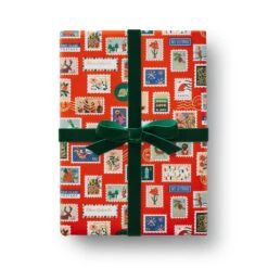 Holiday Stamps Continuous Wrap Roll -Creative Corner Deals Store rifle paper holiday stamps continuous wrap roll 2