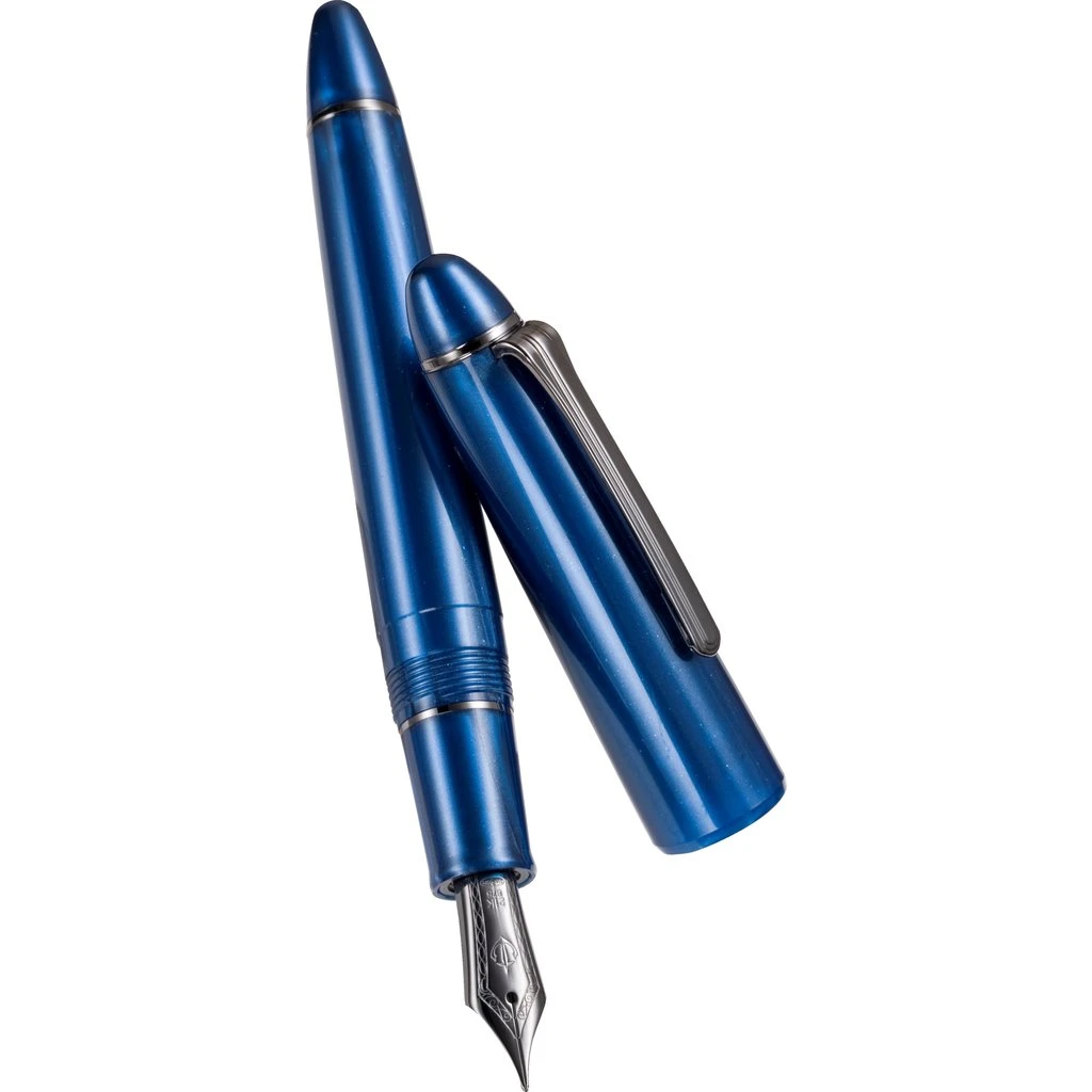 Sailor 1911L Ringless Metallic Simply Blue Fountain Pen 3 Sailor 1911L Ringless Metallic Simply Blue Fountain Pen - Image 3