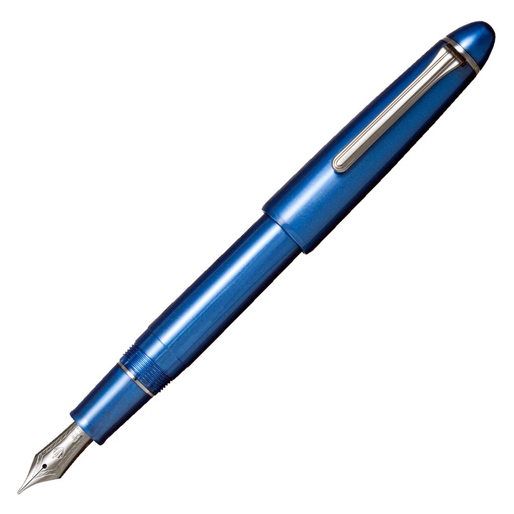 Sailor 1911L Ringless Metallic Simply Blue Fountain Pen 4 Sailor 1911L Ringless Metallic Simply Blue Fountain Pen - Image 4