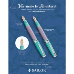 Sailor Pro Gear Slim Follow The Mermaid Fountain Pen -Creative Corner Deals Store sailor sailor pro gear slim follow the mermaid fou 3