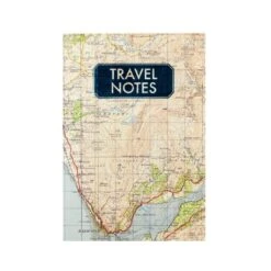 Travel Notes With Vintage Map Cover