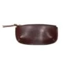 Brown Leather Zipper Pen Case