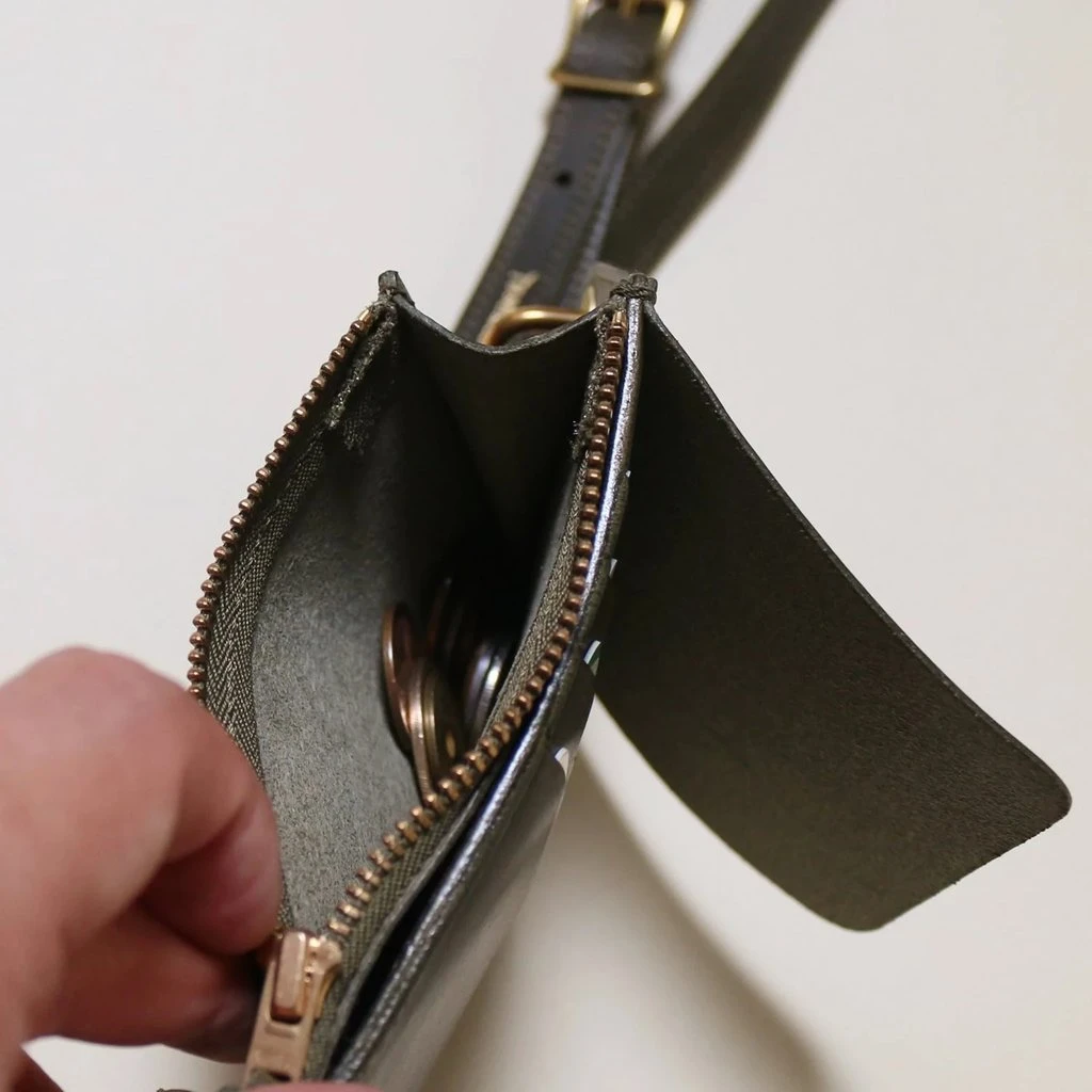 HTS Leather Wallet Olive Green 7 HTS Leather Wallet Olive Green - Image 7