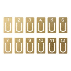 Brass Number Clips -Creative Corner Deals Store travelers company brass number clips 1