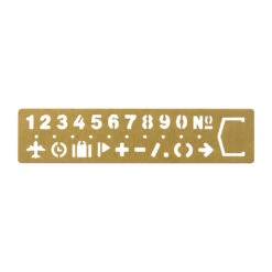 Traveler's Company - Brass Alphabet Template Bookmark