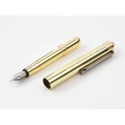 Traveler's Company Brass Fountain Pen -Creative Corner Deals Store travelers company travelers company brass fountain 3