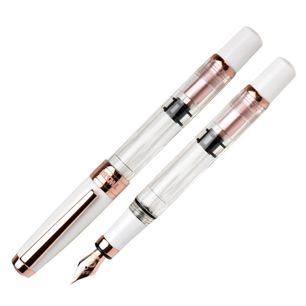TWSBI Diamond 580 White Rose Gold II Fountain Pen 1 TWSBI Diamond 580 White Rose Gold II Fountain Pen