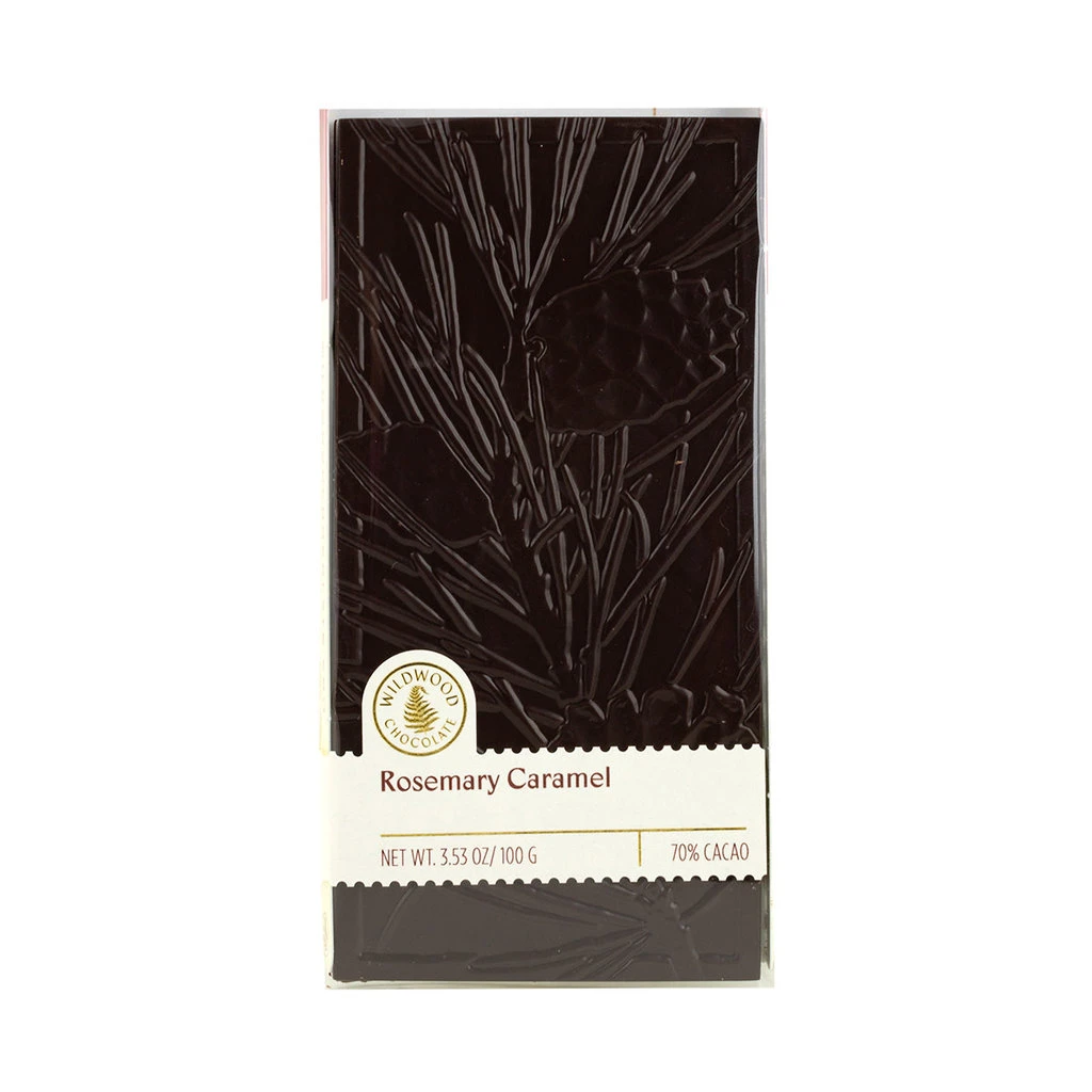Rosemary Caramel Embossed Chocolate Bar 1 Rosemary Caramel Embossed Chocolate Bar